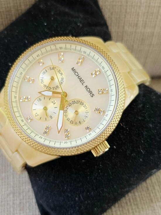 Michael Kors Accessories - Michael Kors Women Wristwatch Multi Function Mother of Pearl Face Quartz Watch